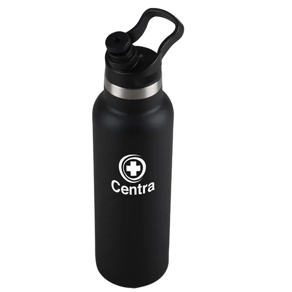 Black color option for 20 Oz. Surin Powder Coated Stainless Steel Bottle