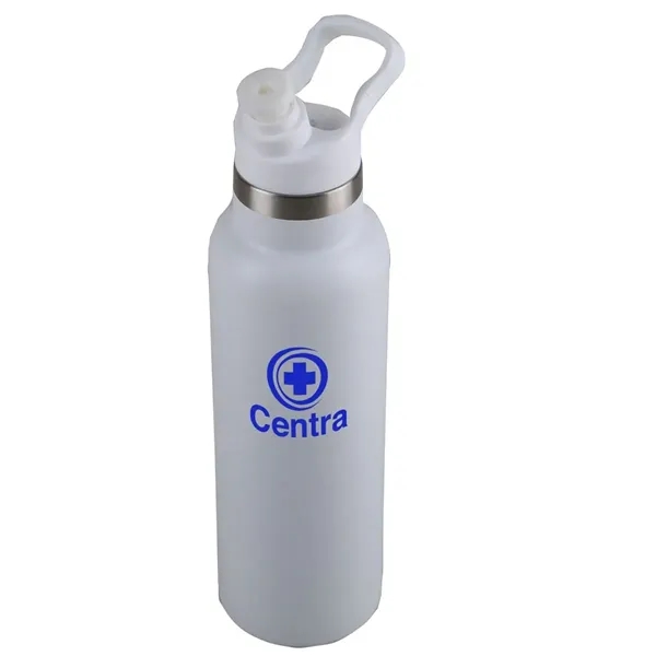 White color option for 20 Oz. Surin Powder Coated Stainless Steel Bottle