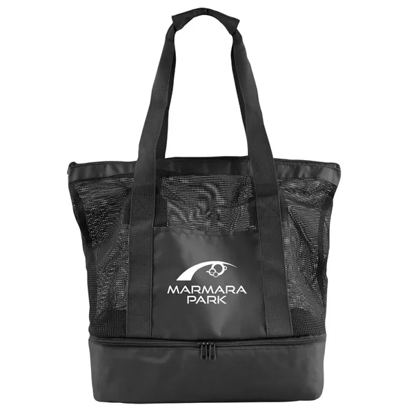 Black color option for Rpet Mesh Beach Cooler Tote