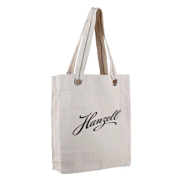 Natural color option for 12 Oz. Klamath Cotton Canvas Tote W/Large Grommets
