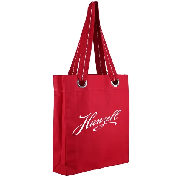Red color option for 12 Oz. Klamath Cotton Canvas Tote W/Large Grommets