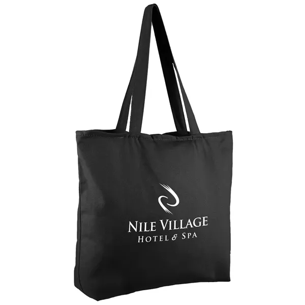 Black color option for 12 Oz. Zippered Cotton Canvas Tote