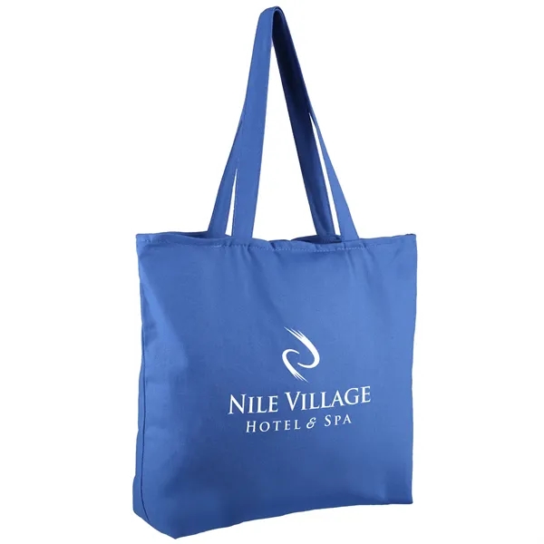 Royal Blue color option for 12 Oz. Zippered Cotton Canvas Tote