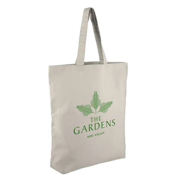 Natural color option for 6 Oz. Cornelius Cotton Tote W/ Gusset