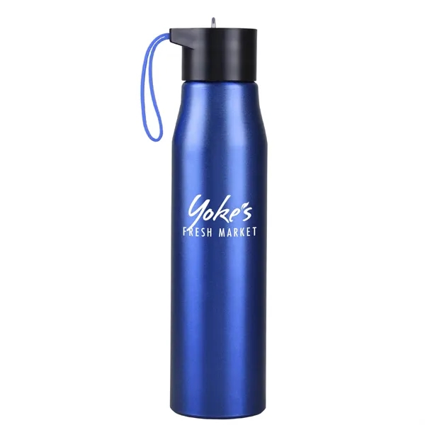 Metallic Blue color option for 24 Oz. Ridge Recycled Aluminum Bottle W/ Silicone Grip