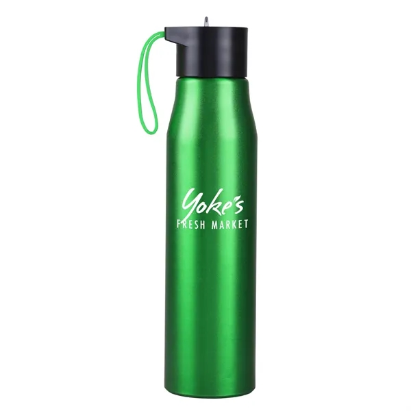 Metallic Green color option for 24 Oz. Ridge Recycled Aluminum Bottle W/ Silicone Grip