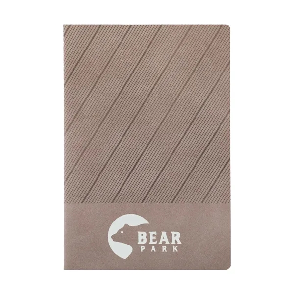Tan color option for 5.5" X 8" Soft Pu Journal With Fsc® Paper