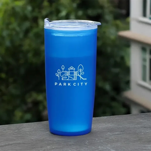 Translucent Blue color option for 22 Oz. Mc Kinley Tumbler