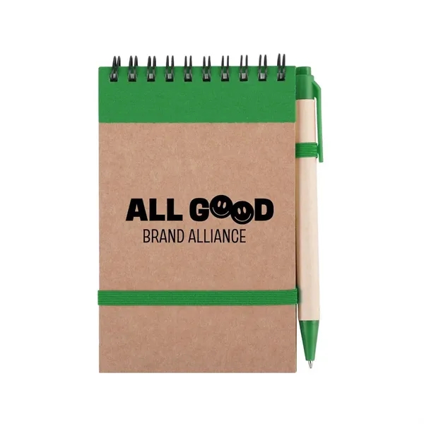 Green color option for 3" X 5" Eco Jotter W/Pen