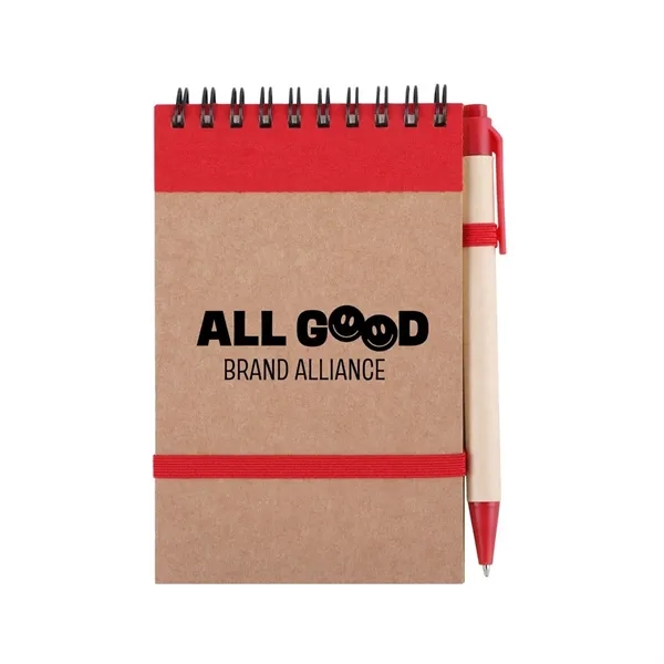 Red color option for 3" X 5" Eco Jotter W/Pen
