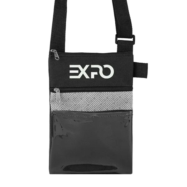 Black color option for Rpet Tradeshow Badgeholder/Neck Wallet