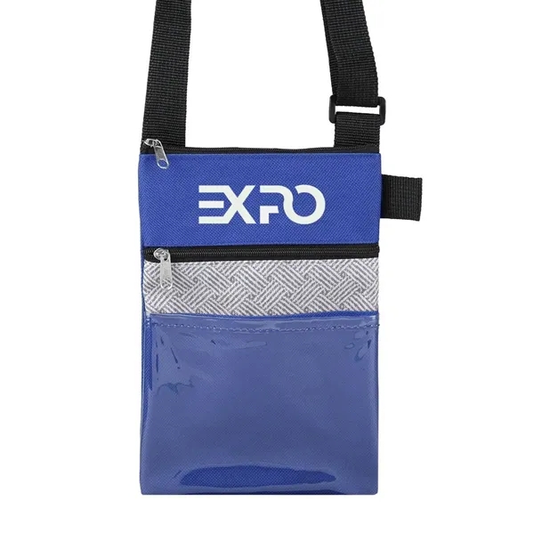 Blue color option for Rpet Tradeshow Badgeholder/Neck Wallet