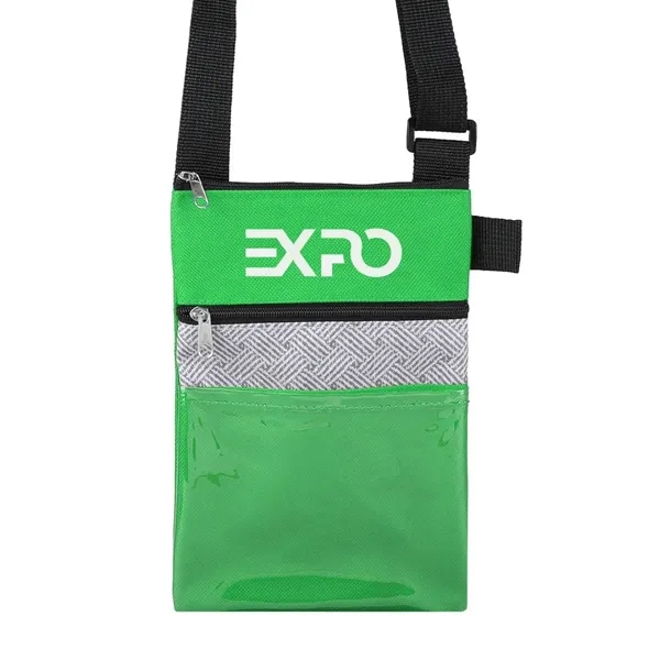 Green color option for Rpet Tradeshow Badgeholder/Neck Wallet
