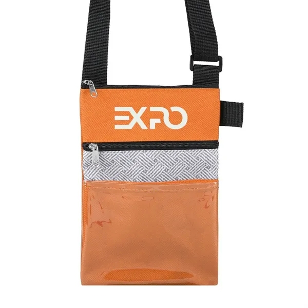 Orange color option for Rpet Tradeshow Badgeholder/Neck Wallet