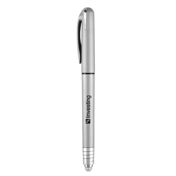 Metallic Silver color option for Pacifica Spin Top Stylus Gel Pen
