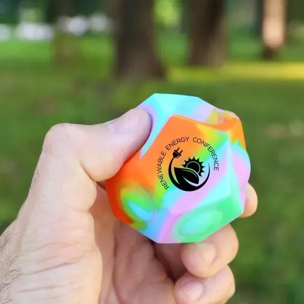 Rainbow color option for Silicone Pop It™ Geo Ball