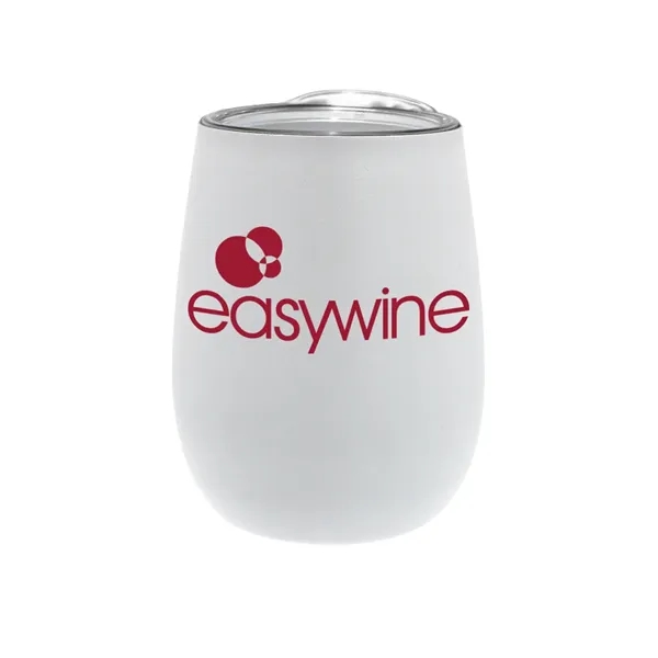 White color option for 12 Oz. Recycled Stainless Wine Glass With Lid Test
