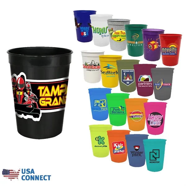 Extra color option for 12 Oz. Smooth Stadium Cup, Full Color Digital   Usa Connect