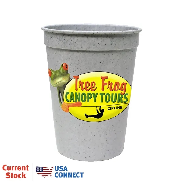 Granite color option for 12 Oz. Smooth Stadium Cup, Full Color Digital   Usa Connect