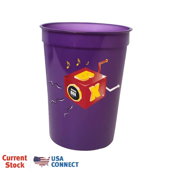 Purple color option for 12 Oz. Smooth Stadium Cup, Full Color Digital   Usa Connect