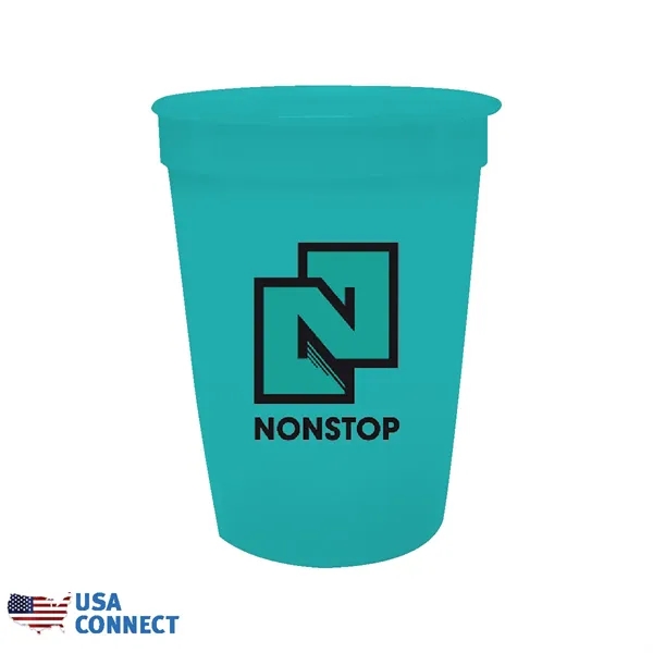 Teal color option for 12 Oz. Smooth Stadium Cup, Full Color Digital   Usa Connect