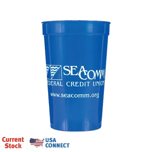 Blue color option for 22 Oz. Smooth Stadium Cup   Usa Connect