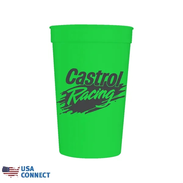 Neon Green color option for 22 Oz. Smooth Stadium Cup   Usa Connect