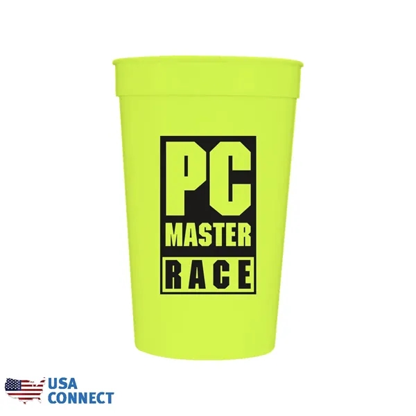 Neon Yellow color option for 22 Oz. Smooth Stadium Cup   Usa Connect