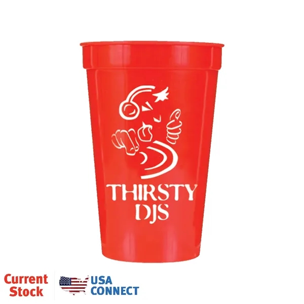 Red color option for 22 Oz. Smooth Stadium Cup   Usa Connect