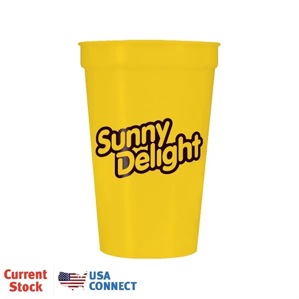 Yellow color option for 22 Oz. Smooth Stadium Cup   Usa Connect