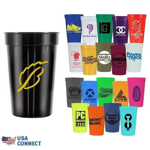 Main photo of 22 Oz. Smooth Stadium Cup   Usa Connect