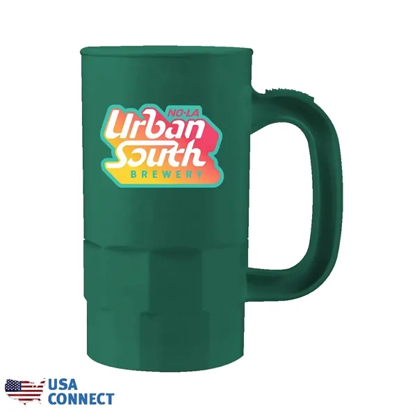 Green color option for 14 Oz. Beer Stein (1 Side), Full Color Digital   Usa Connect