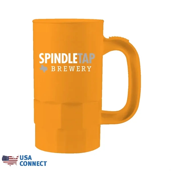 Neon Orange color option for 14 Oz. Beer Stein (1 Side), Full Color Digital   Usa Connect