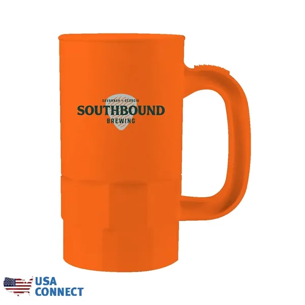 Orange color option for 14 Oz. Beer Stein (1 Side), Full Color Digital   Usa Connect