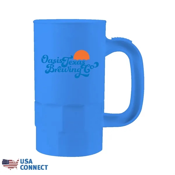 Slate Blue color option for 14 Oz. Beer Stein (1 Side), Full Color Digital   Usa Connect