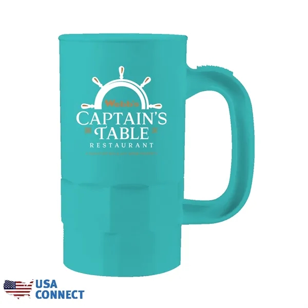 Teal color option for 14 Oz. Beer Stein (1 Side), Full Color Digital   Usa Connect