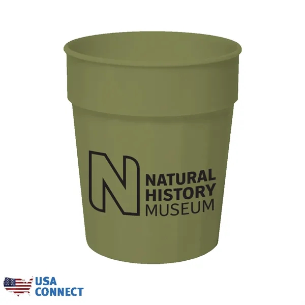 Army Green color option for 17 Oz. Fluted Stadium Cup   Usa Connect