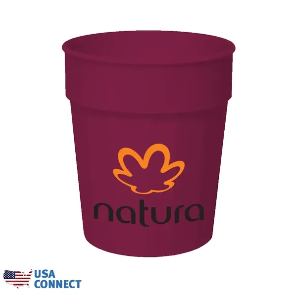 Cranberry color option for 17 Oz. Fluted Stadium Cup   Usa Connect