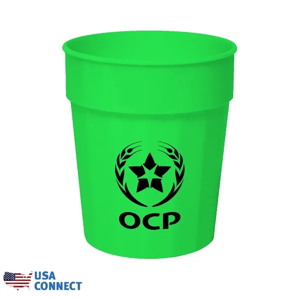 Neon Green color option for 17 Oz. Fluted Stadium Cup   Usa Connect