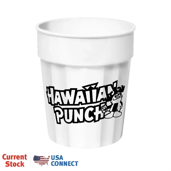 White color option for 17 Oz. Fluted Stadium Cup   Usa Connect
