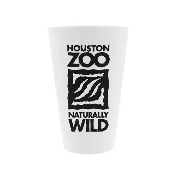 White color option for 16 Oz. Party Pop Pint Glass