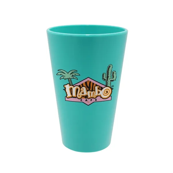 Teal color option for 16 Oz. Party Pop Pint Glass, Full Color Digital