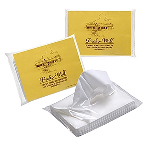 White color option for Promo Tissues™ 8 Pack