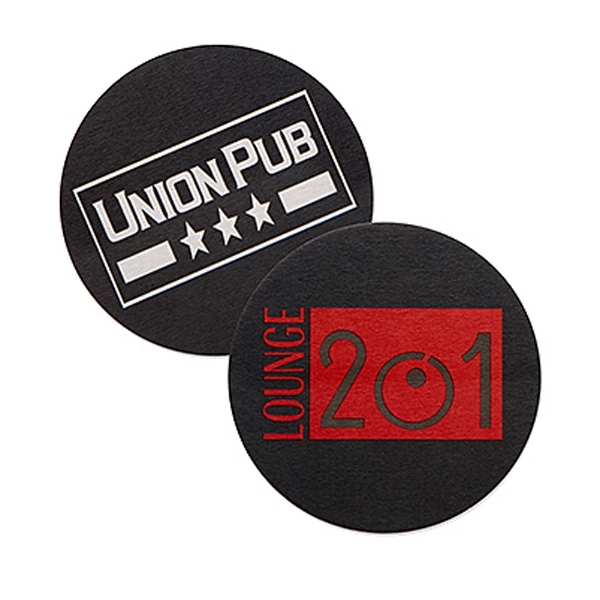 White color option for 55 60 Point White Pulpboard Mat Coaster   Offset