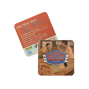 Photo of Heavy White Pulpboard Mat Coaster   Offset