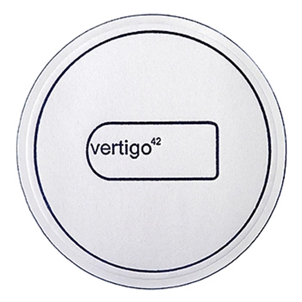 White color option for Soft Round Embossed Coaster