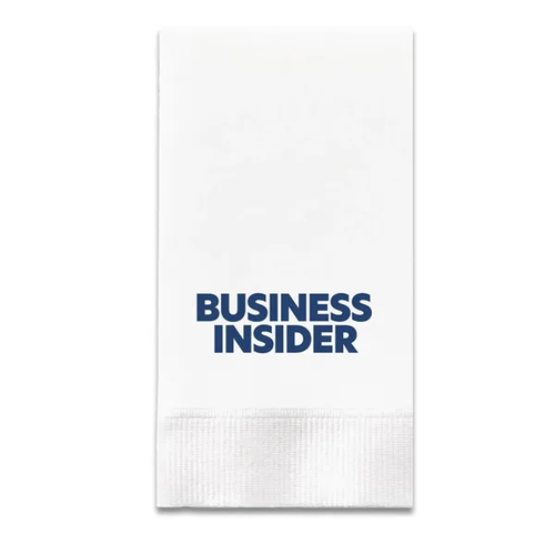 Main photo of 3 Ply White Dinner Napkin   1/8 Fold   High Line