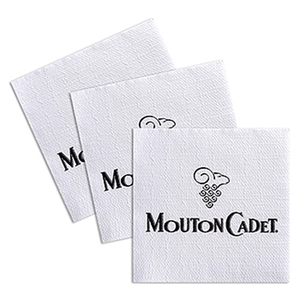 Photo of Custom Luncheon Semi Crepe 1 Ply Napkin With Lined Pattern