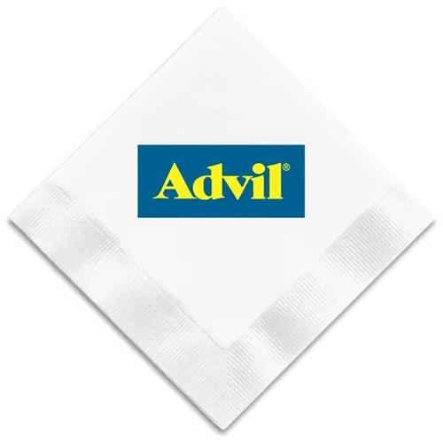 Main photo of 1 Ply White Beverage Napkin   High Line