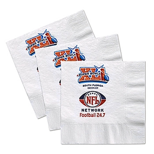 Photo of Custom Beverage Facial 3 Ply Napkin
